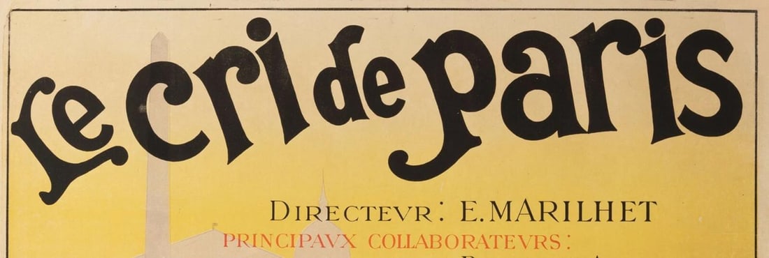 Original Vintage Poster - L. Cappiello - le Cri de Paris - Newspaper - 1901 - 2