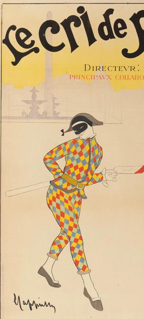 Original Vintage Poster - L. Cappiello - le Cri de Paris - Newspaper - 1901 - 3