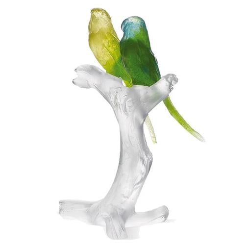 DAUM CRYSTAL BUDGERIGARS BIRD COUPLE ON BRANCH FIGURINE #02341 BRAND NIB F/SH: Condition: New: A brand-new, unused, unopened, undamaged item in its original packaging (where packaging is ... Read moreabout the conditionNew: A brand-new, unused, unopened, undamaged item in its