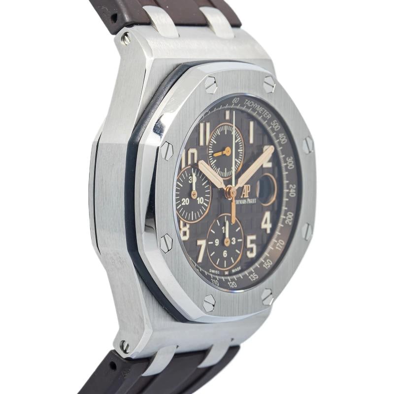 Audemars Piguet Royal Oak Offshore 26470ST SS Brown Dial Auto Men's Watch 42mm - 4