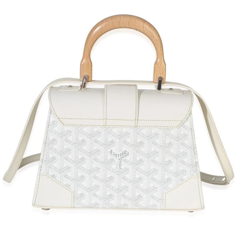 Goyard White Goyardine Canvas Structure Mini Saigon Top Handle - 3