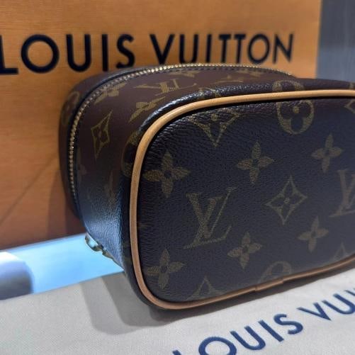Louis Vuitton Nice Nano Monogram Vanity Pouch Brown Hand Bag - 16