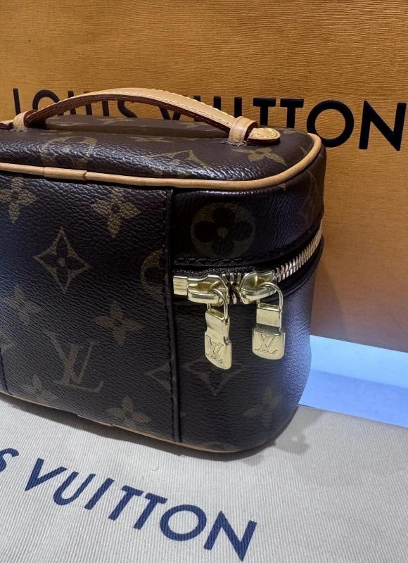 Louis Vuitton Nice Nano Monogram Vanity Pouch Brown Hand Bag - 7