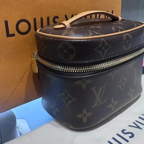 Louis Vuitton Nice Nano Monogram Vanity Pouch Brown Hand Bag - 8