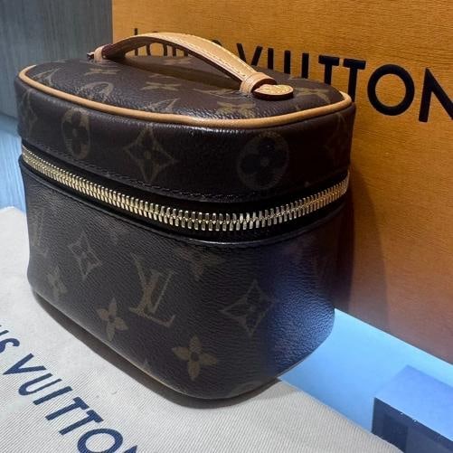 Louis Vuitton Nice Nano Monogram Vanity Pouch Brown Hand Bag - 9
