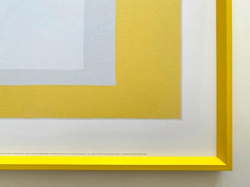 JOSEF ALBERS RARE LITHOGRAPH PRINT FRAMED MCM POSTER "HOMAGE TO THE SQUARE" 1968 - 11
