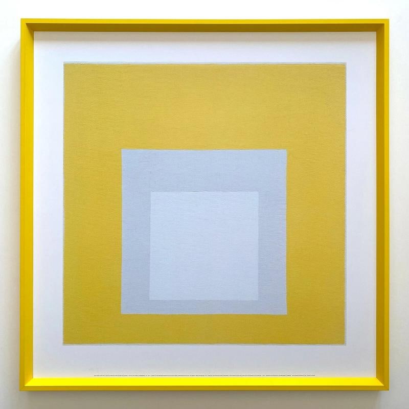 JOSEF ALBERS RARE LITHOGRAPH PRINT FRAMED MCM POSTER "HOMAGE TO THE SQUARE" 1968: Condition: Used,Country of Origin: France,Size: Medium (up to 36in.),Artist: Josef Albers,Framing: Framed,Style: Abstract, Bauhaus, Minimalism, Modernism,Material: Paper,Theme: Art,Type: Poster,Title: