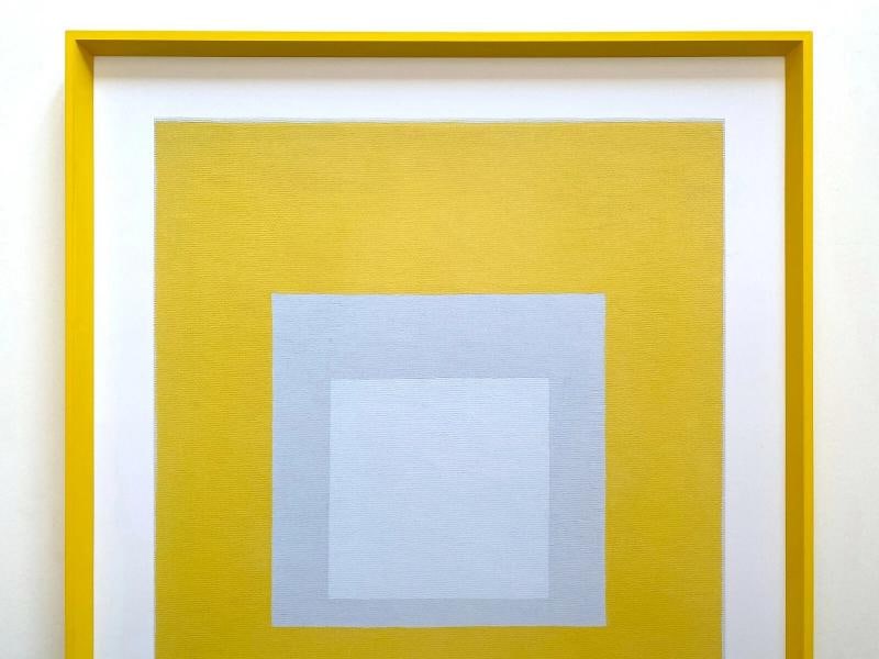 JOSEF ALBERS RARE LITHOGRAPH PRINT FRAMED MCM POSTER "HOMAGE TO THE SQUARE" 1968 - 2