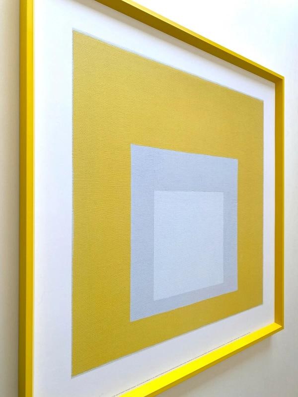 JOSEF ALBERS RARE LITHOGRAPH PRINT FRAMED MCM POSTER "HOMAGE TO THE SQUARE" 1968 - 5