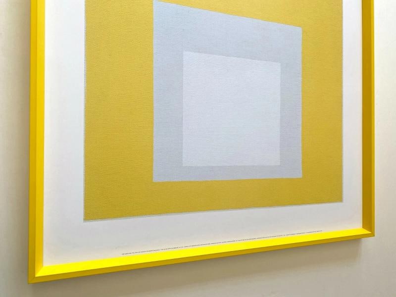 JOSEF ALBERS RARE LITHOGRAPH PRINT FRAMED MCM POSTER "HOMAGE TO THE SQUARE" 1968 - 6