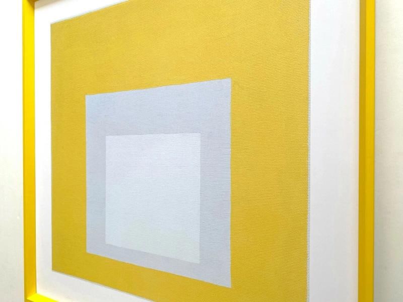 JOSEF ALBERS RARE LITHOGRAPH PRINT FRAMED MCM POSTER "HOMAGE TO THE SQUARE" 1968 - 9