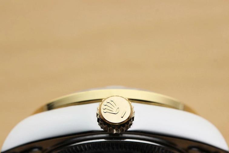 ROLEX LADIES DATEJUST 79173 CHAMPAGNE 18K YELLOW GOLD DIAMOND STEEL WATCH - 9