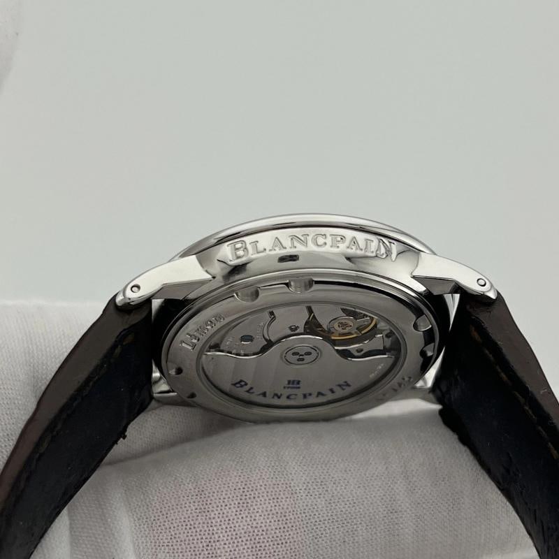 Blancpain LÃƒÂ©man Ultra Slim Big Date 2150-1127-53 38mm Stainless Steel Box Pap - 8