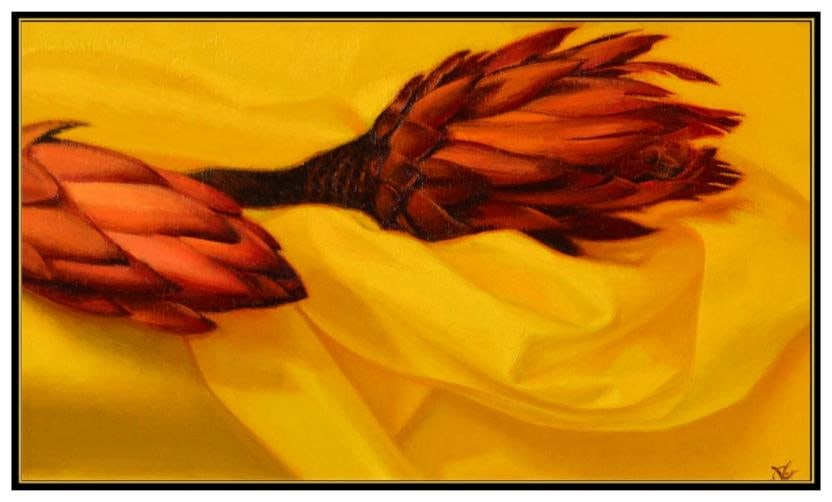 Judith Goldsmith Original Oil Painting On Canvas Still Life Signed Framed Art - 2