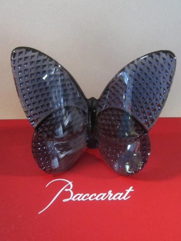 BACCARAT CRYSTAL PAPILLON LUCKY BUTTERFLY MIDNIGHT BLUE #2814726 BRAND NIB F/SH: Condition: New: A brand-new, unused, unopened, undamaged item in its original packaging (where packaging is ... Read moreabout the conditionNew: A brand-new, unused, unopened, undamaged item in its or