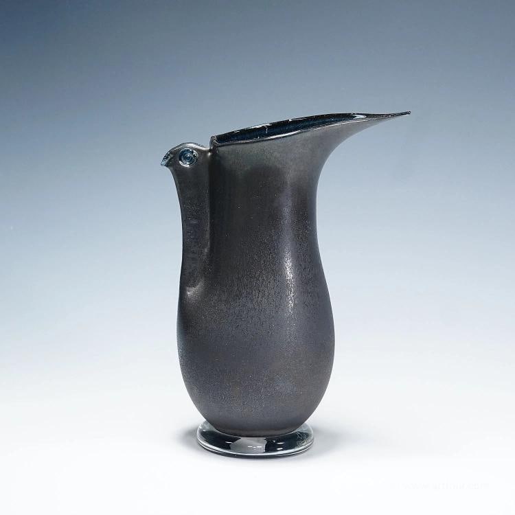 Vintage Ercole Barovier - Barovier & Toso Barbarico Vase 1951: Condition: Used,Brand: ArtGlass,Type: Vase,Country of Origin: Italy A vintage art glass vase from the 'Barbarico' series designed by Ercole Barovier in 1951 for Barovier & Toso, Murano, Italy. Thin da