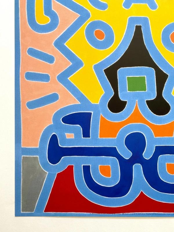 KEITH HARING ESTATE RARE 1999 LITHOGRAPH PRINT POP ART POSTER " UNTITLED " 1988 - 6
