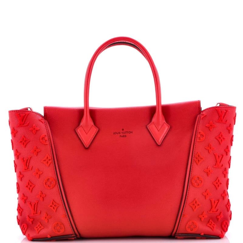 Louis Vuitton W Tote Veau Cachemire Calfskin PM: Condition: Pre-owned - Fair,Brand: Louis Vuitton,Exterior Material: Leather,Style: Totes,Exterior Color: Red,Department: Women,Size: Pm Estimated Retail Price: $4,850 Condition: Fair. Exterior: