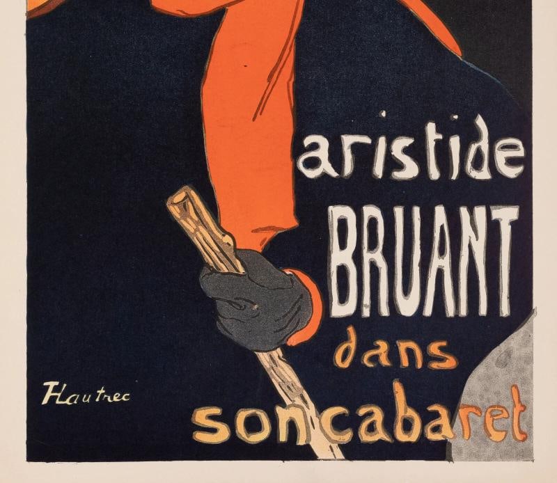Original Belle Epoque Poster, Toulouse Lautrec, Ambassadeur Aristide Bruant 1906 - 3