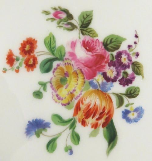 Great 10 Antique c1860s Colorful Floral Gilt Paris Porcelain Soup Bowls 8 1/2" - 5