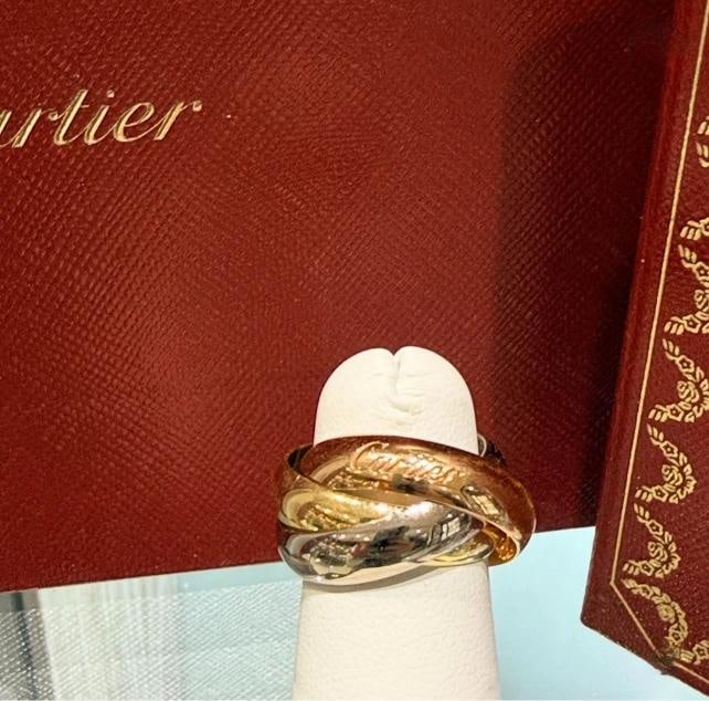 Cartier Large Model Trinity Ring 18kt Tri-Color Gold Size 52/US 6 (2016) - 2