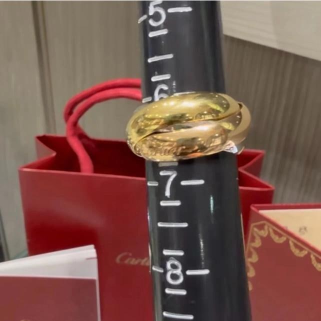 Cartier Large Model Trinity Ring 18kt Tri-Color Gold Size 52/US 6 (2016) - 9