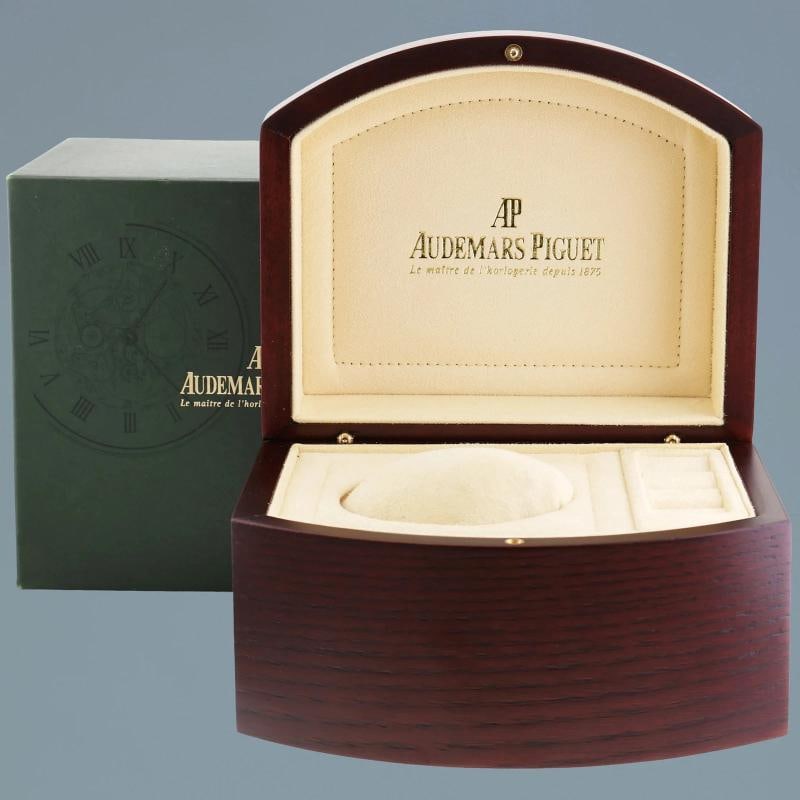 MINT Audemars Piguet AP Royal Oak Yellow Gold 15300ba 39mm White Dial Leather - 7