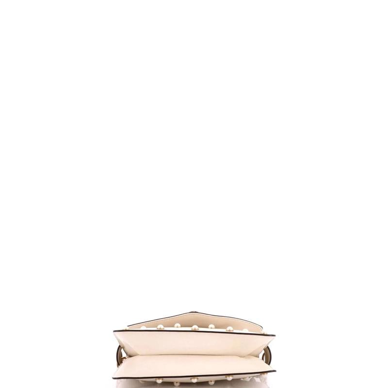 Gucci Broadway Pearly Bee Shoulder Bag Embellished Leather Mini - 4