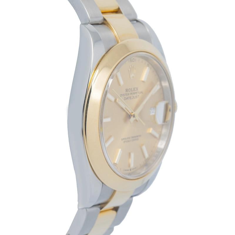 Rolex DateJust 126303 18k Yellow Gold Oyster Champagne Dial Auto Watch 41mm - 4