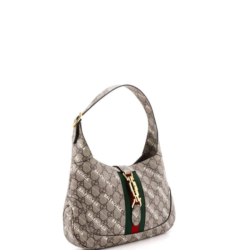 Gucci x Balenciaga The Hacker Project Jackie 1961 Hobo GG Coated Canvas Small - 2
