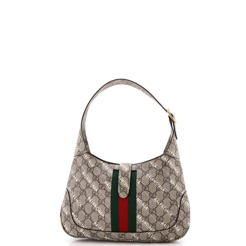 Gucci x Balenciaga The Hacker Project Jackie 1961 Hobo GG Coated Canvas Small - 3