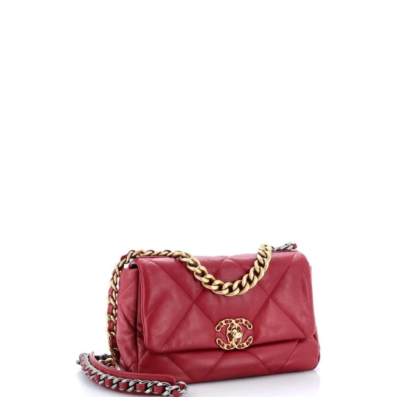Chanel 19 Flap Bag Quilted Leather Medium - 2