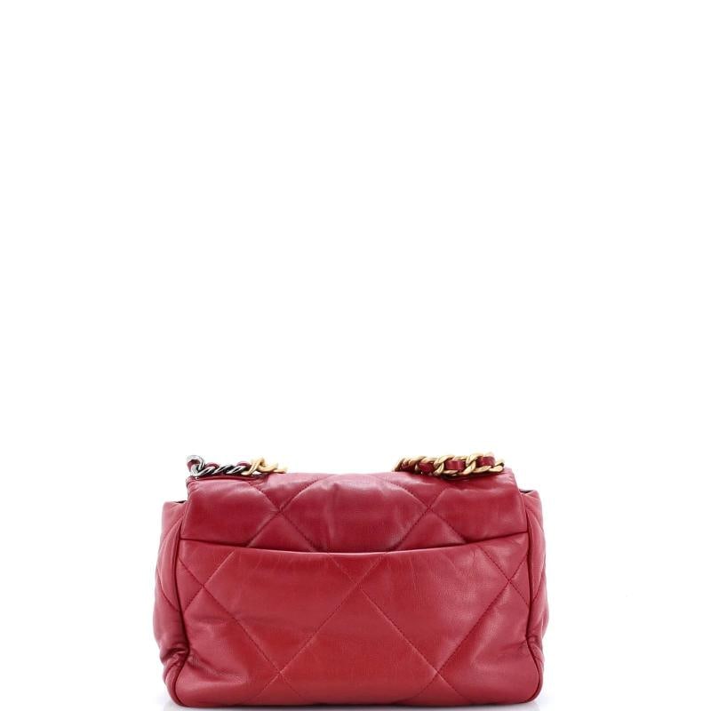 Chanel 19 Flap Bag Quilted Leather Medium - 3