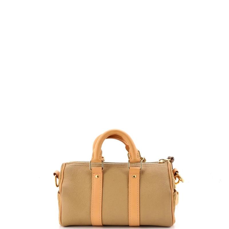 Louis Vuitton Cargo Keepall Bandouliere Bag Suede with Monogram Canvas 25 - 3