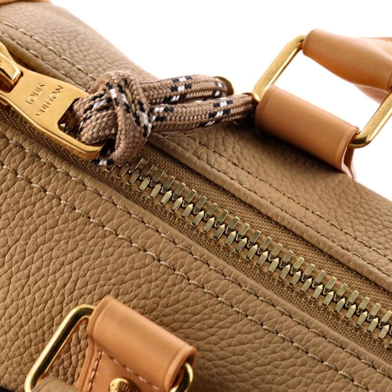 Louis Vuitton Cargo Keepall Bandouliere Bag Suede with Monogram Canvas 25 - 6