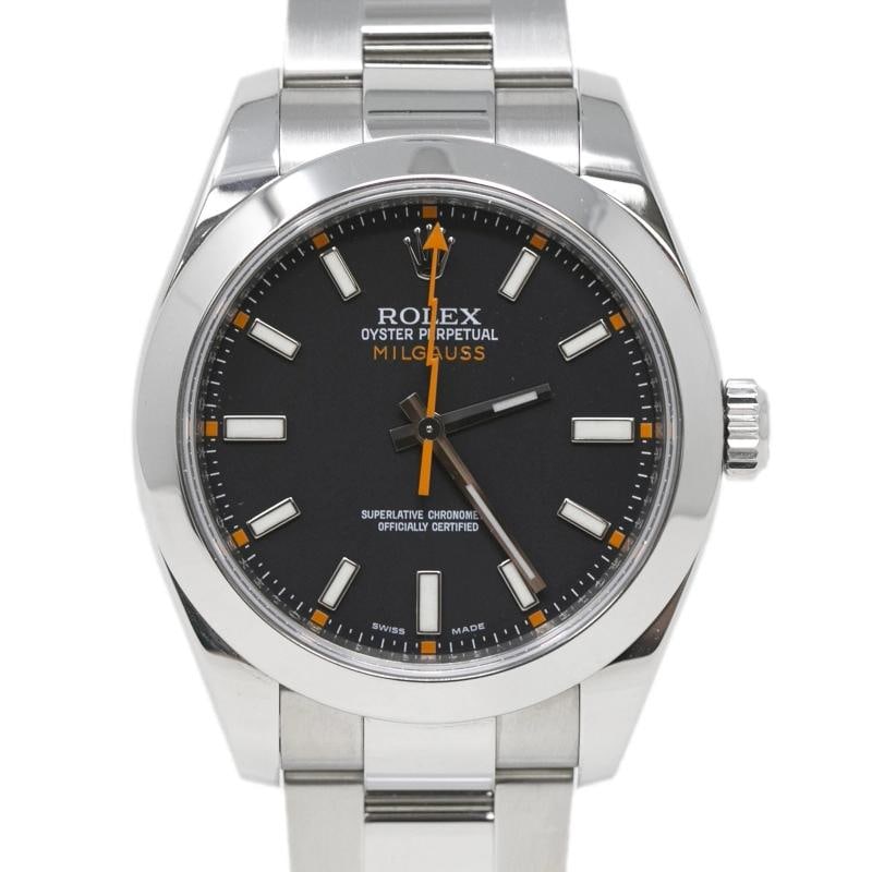 Rolex Milgauss 116400 2011 Card SS Oyster Black Dial Auto Men's Watch 40mm - 2