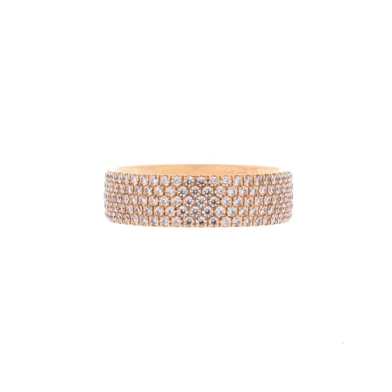 Tiffany & Co. Metro 5 Rows Ring 18K Yellow Gold and Diamonds - 2