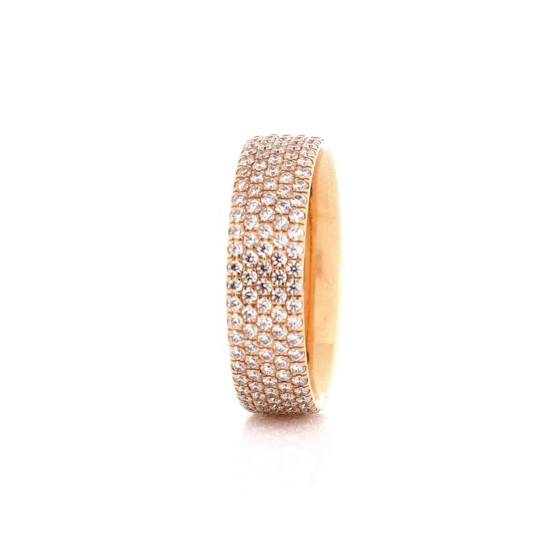 Tiffany & Co. Metro 5 Rows Ring 18K Yellow Gold and Diamonds - 3