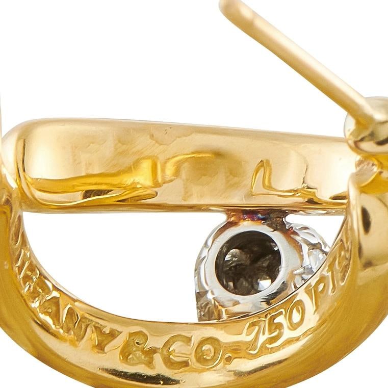 Tiffany & Co. 18K Yellow Gold 0.40ct Diamond Earrings - 3