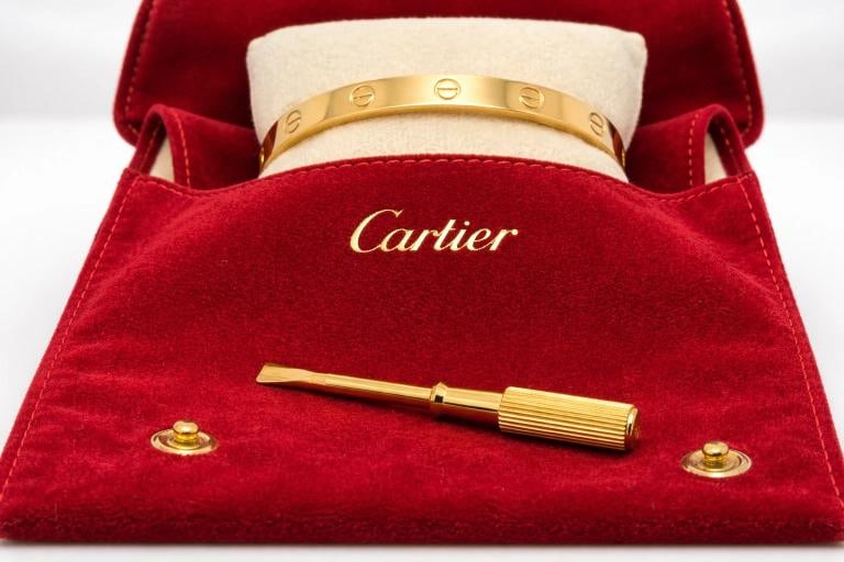 Cartier LOVE 18k Yellow Gold Bracelet Bangle Classic 6MM Sz 18 - 11