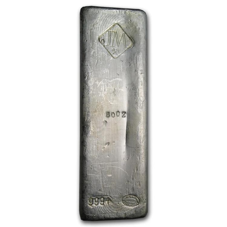 50 oz Silver Bar - Johnson Matthey (Canada): Brand: Johnson Matthey,MPN: 70161,Year: N/A,Fineness: 0.999,Denomination: 50 oz,Country of Origin: Canada,Circulated/Uncirculated: None,Certification: Uncertified