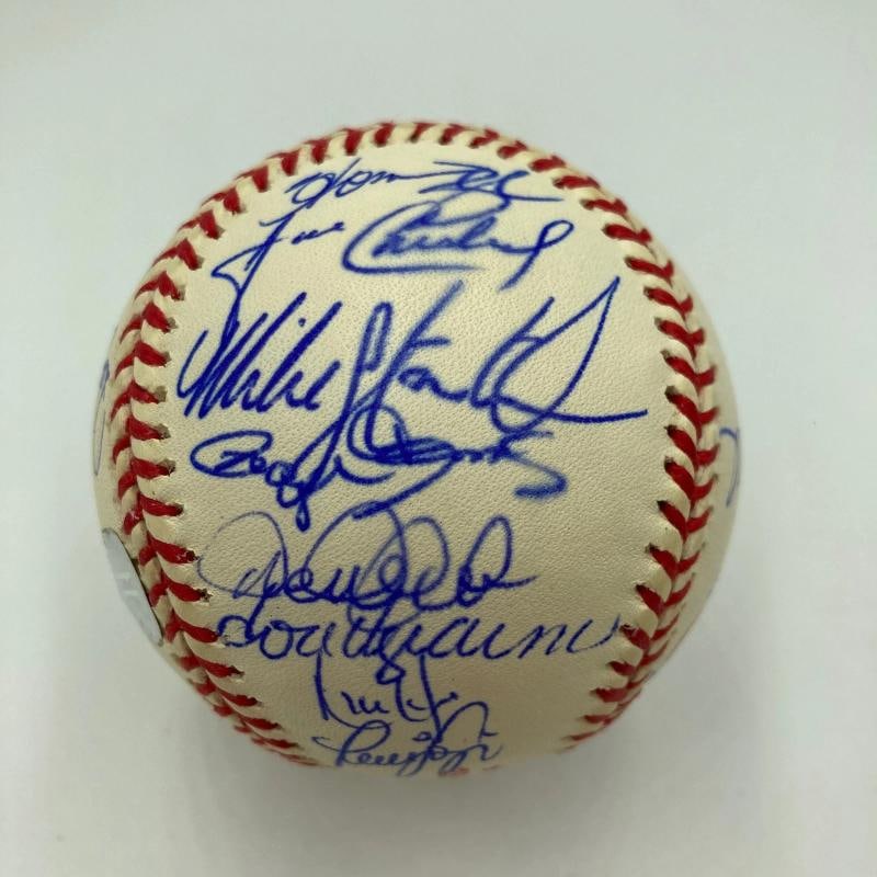 1998 New York Yankees World Series Champs Team Signed Baseball Jeter JSA COA - 2