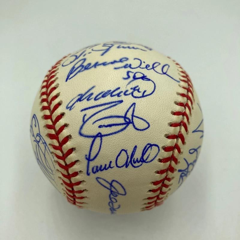 1998 New York Yankees World Series Champs Team Signed Baseball Jeter JSA COA - 4