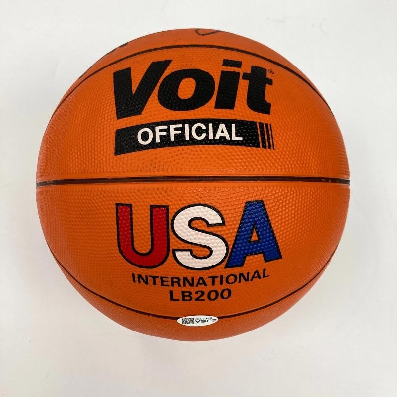Wilt Chamberlain Abdul Jabbar Shaq Lakers Legends Signed Basketball JSA COA - 7