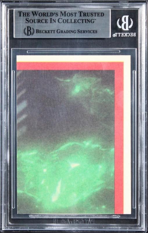 William Shatner Signed 1979 Star Trek Stickers #7 Star Explorer Card BAS Slabbed - 2