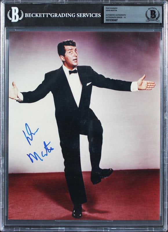 Dean Martin Signed 8x10 Photo (Beckett): Object Type: Photograph,Autograph Authentication: Beckett,Industry: Movies,Original/Reproduction: Original,PRODUCT_COA: Beckett,PRODUCT_SIGNED_BY_NAME: Dean Martin,PRODUCT_SIGNED_BY_BRAND: The Dean