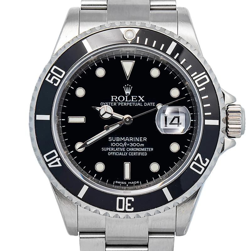 Rolex Submariner Date 16610 Oyster 2007 Card Auto Black Dial Men's Watch 40MM - 2