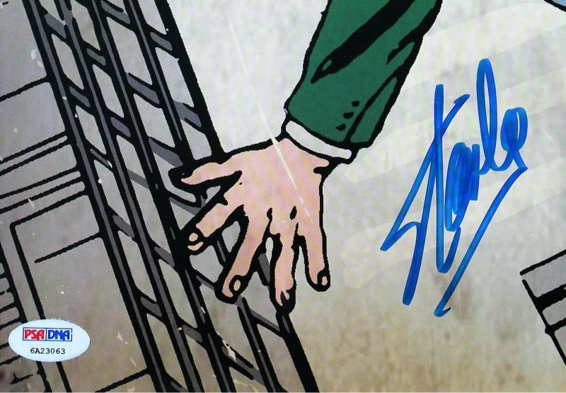 Stan Lee Marvel Signed & Framed 24x36 Amazing Fantasy Spider Man Poster PSA Itp - 5