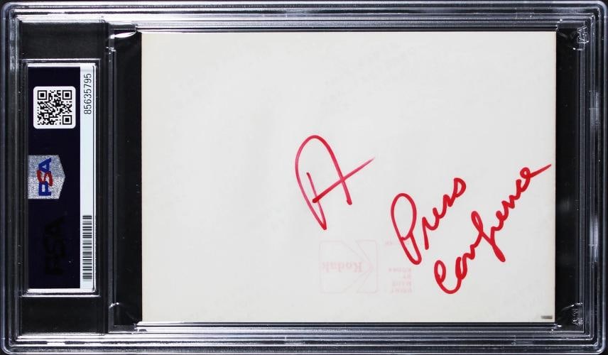 Mick Jagger Rolling Stones Signed 3.5x5 Type 1 Original Candid Photo PSA Slabbed - 2