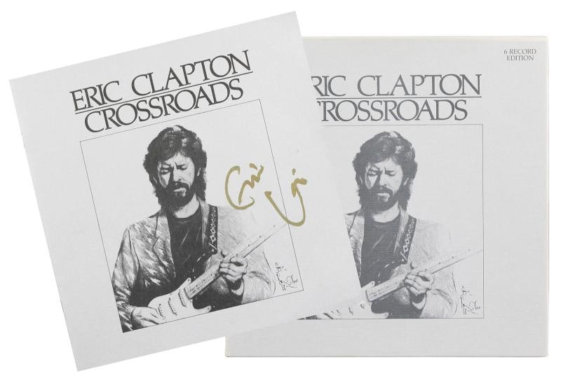 Eric Clapton Authentic Signed Crossroads Booklet w/ Vinyl Box Set BAS & JSA LOAs: Object Type: Record,Industry: Music,Original/Reproduction: Original,Autograph Authentication: Beckett,PRODUCT_COA: Beckett,PRODUCT_SIGNED_BY_NAME: Eric Clapton,Country of Origin: United States